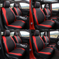 📢📢50% DE RÉDUCTION !! ⏰ Ensemble de 9 housses de siège auto en cuir – Ajustement universel, durables & faciles d'entretien – Parfaites pour le confort & la protection en voiture 🚗