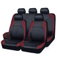 📢📢50% DE RÉDUCTION !! ⏰ Ensemble de 9 housses de siège auto en cuir – Ajustement universel, durables & faciles d'entretien – Parfaites pour le confort & la protection en voiture 🚗