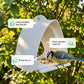 🐦✨ Mangeoire à Oiseaux Suspendue Moderne 2026 UPGRADE | Pour Jardins Extérieurs | Design Élégant, Qualité Supérieure 💎