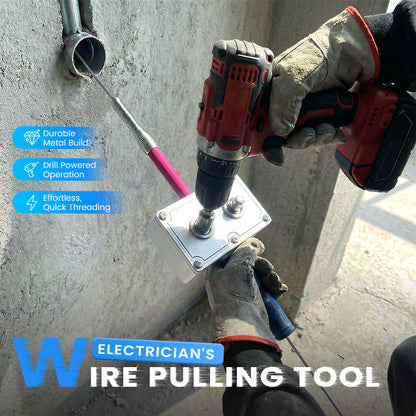 💎 60% DE RÉDUCTION ! 💎 Outil d'Assistance au Tirage de Câbles pour Électriciens – Ergonomique, Durable & Compatible avec Perceuses 🔍🛠️
