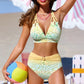 💃DERNIER JOUR 50 % DE RÉDUCTION !!✨Bikini sexy à imprimé et bretelles nouées dans le cou🔥