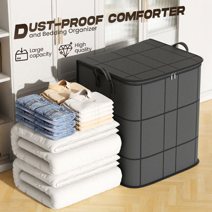 🧺50 % DE RÉDUCTION MAINTENANT !🛏️ Housse de protection pour couette et linge de lit – Grande capacité, tissu non tissé résistant et design pliable 🌿