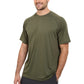 T-shirt à col rond pour homme, manches courtes raglan