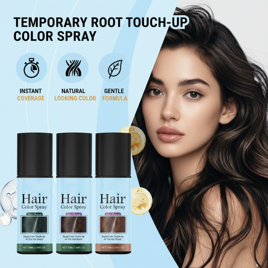 💎 Achetez 1 obtenez 1 gratuit ! 💎 Spray Retouche Racines Temporaire – Couverture Instantanée, Formule Douce à Base de Plantes & Fini Naturel 🌿💇‍♀️