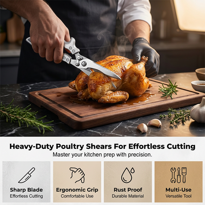 🍳 Heavy-Duty Kitchen Shears – Multifonction & Robuste