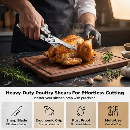 🍳 Heavy-Duty Kitchen Shears – Multifonction & Robuste