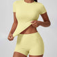Ensemble Femme Haut et Short Hautement Extensibles