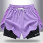 🥳SOLDES 2026🥳Short de course 2-en-1 à séchage rapide pour hommes et femmes