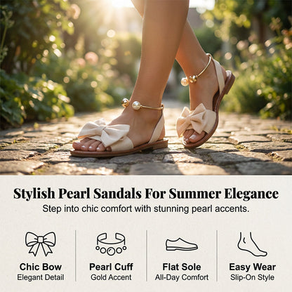 🌺 50 % DE RÉDUCTION 💐 Sandales élégantes à bride cheville ornées de perles