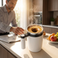Tasse à café rechargeable à agitation automatique avec écran numériqu