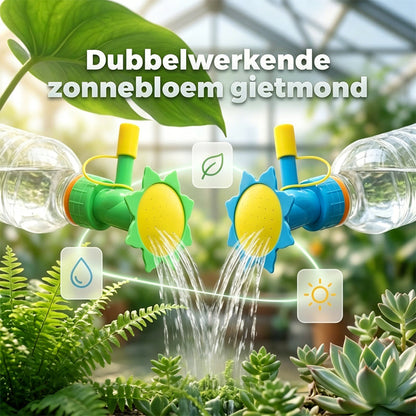 Dubbele gietmond met flesdop