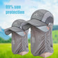 GROSSES SOLDES! Chapeau de protection solaire à bord rétractable pour l'extérieur/pêche/équitation/escalade