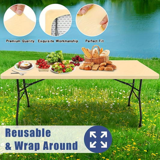 Housse de Table Extensible en Spandex pour Tables Rectangulaires et Carrées