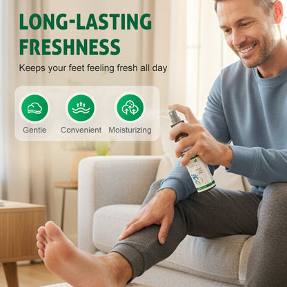 Spray rafraîchissant portable pour les pieds et les chaussure