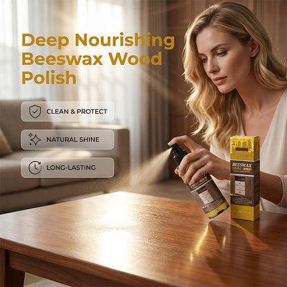 Nettoyeur naturel de bois de cire d'abeille et polonais