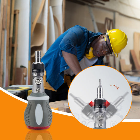 Kit polyvalent de 8 embouts de tournevis à cliquet magnétique
