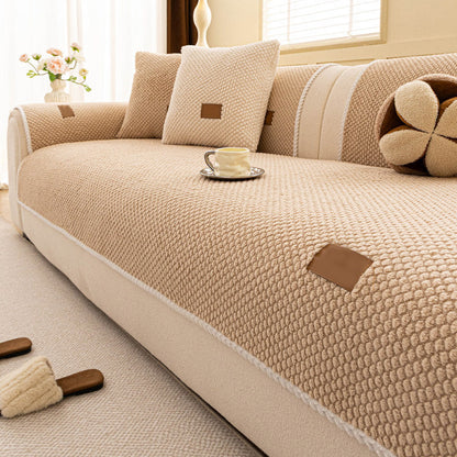 🛋️ -50% ! ✨ Housse de Canapé Antidérapante Épaissie – Tissu Premium Ultra-Doux – Lavable – Résistante aux Griffes – Gris/Blanc/Marron – Pour Familles avec Animaux 🐾