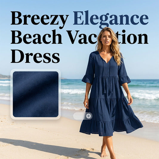 💃 50 % DE RÉDUCTION 🔥 Robe mi-longue pour femme à encolure en V, pompons et jupe évasée – élégante, fantaisiste et parfaite pour toutes les occasions ✨