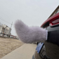 Queue de voiture électrique télécommandée en peluche
