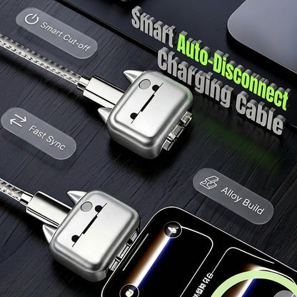 🔌 50% DE RÉDUCTION – Câble de charge avec arrêt automatique – protège la batterie – construction armurée – puce intelligente