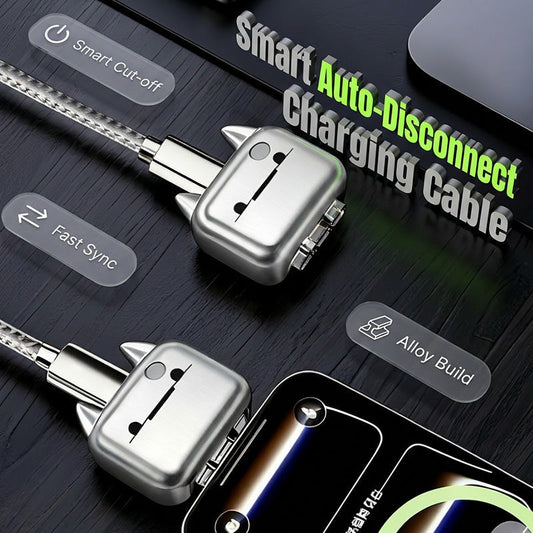 🔌 50% DE RÉDUCTION – Câble de charge avec arrêt automatique – protège la batterie – construction armurée – puce intelligente