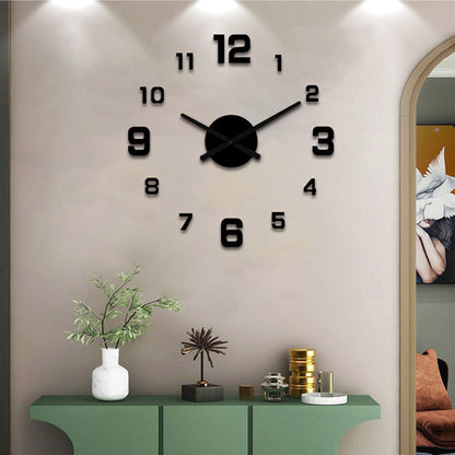 Ensemble d'horloge murale lumineuse 3D en acrylique à monter soi-même