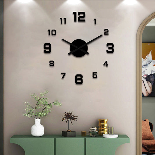 Ensemble d'horloge murale lumineuse 3D en acrylique à monter soi-même