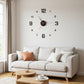 Ensemble d'horloge murale lumineuse 3D en acrylique à monter soi-même