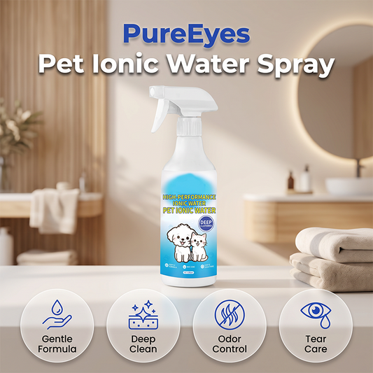 🐾💧 Spray ionisé pour animaux domestiques, élimine efficacement les taches de larmes, doux pour chiens et chats ✨