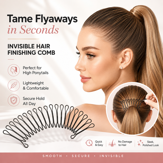 Peigne flexible « Invisible Grip » pour cheveux rebelles