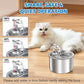 Abreuvoir automatique sans fil et sans prise pour chats et chiens, équipé d'un capteur d'eau. Abreuvoir intelligent assurant une circulation continue d'eau fraîche.