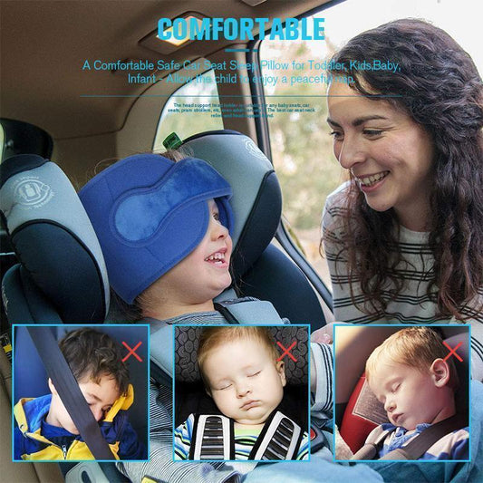 🚗50% DE RÉDUCTION ! Sangle de Soutien de Tête pour Enfant en Voiture – Oreiller Appuie-Tête Réglable pour Bébé