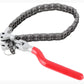 🔧⛓️ Clé à chaîne pour filtre à huile robuste – Couverture large 60-195 mm, chaîne renforcée, poignée confortable, pour voitures, camions et SUV 🚗🛠️