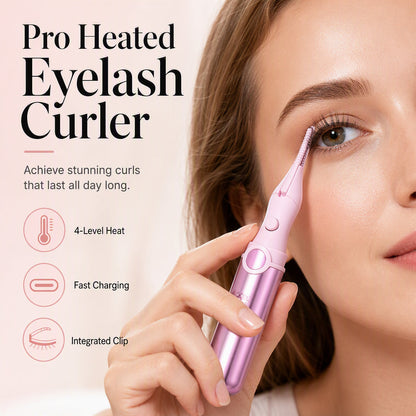 🥳 PLUS DE 50 000 EXEMPLAIRES VENDUS ! 🔥 50% DE RÉDUCTION ! 💄 Recourbe-Cils Chauffant Rechargeable – 180 mAh & 4 Températures (50-80 °C) – Pince Intégrée & Type-C for Cils Parfaits