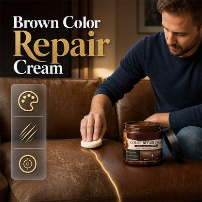 Crème réparatrice pour cuir marron