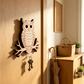 🦉 Porte-clés mural hibou – des yeux qui bougent, du bois massif et une touche déco pour votre entrée