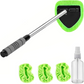 🚗 50% DE RÉDUCTION! 🧽 Kit nettoyage pare-brise – Manche télescopique & tête 180° ✨
