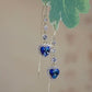 💙 50% DE RÉDUCTION! 💎 Boucles d'oreilles cœur – Pierre synthétique & cadeau idéal ✨
