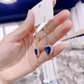 💙 50% DE RÉDUCTION! 💎 Boucles d'oreilles cœur – Pierre synthétique & cadeau idéal ✨