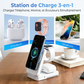 Support de charge sans fil magnétique pliable 3 en 1