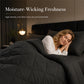 🛏️🧵 Parure de couette matelassée 3 pièces – Microfibre brossée, respirante et adaptée à toute saison
