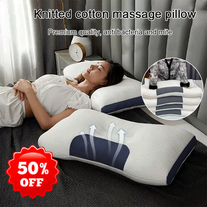 Oreiller de massage antibactérien pour le cou, favorisant le sommeil