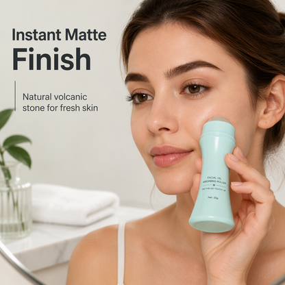 Rouleau portable absorbant le sébum du visage