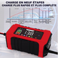 🔋 PROMO FLASH – 50 % DE RÉDUCTION ! Chargeur de Batterie Intelligent 12V 6A pour Voiture – 9 Étapes avec Réparation par Impulsions et Écran LCD Couleur 🚗