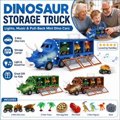 Camion-jouet interactif « Transporteur de dinosaures »
