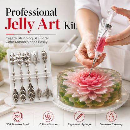 🎨✨ Outils pour l’art de la gélatine en 3D – Créez des fleurs translucides et colorées, décoration de gâteaux et desserts digne d’un pâtissier, un kit complet pour libérer votre créativité 🍰🌺