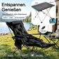 🪑 Fauteuil inclinable pliable à 4 positions + repose-jambes