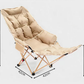 🪑 Fauteuil inclinable pliable à 4 positions + repose-jambes