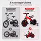 💥 50 % de réduction ! 🚲 Tricycle 3-en-1 pour enfants – poussette, tricycle et draisienne. Léger (2,8 kg) et pliable. Acier au carbone haute résistance, roues en EVA. Pour les enfants de 2 à 6 ans, poids max. 90 kg.