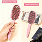 Brosse à poils de sanglier aérée pour cheveux bouclés